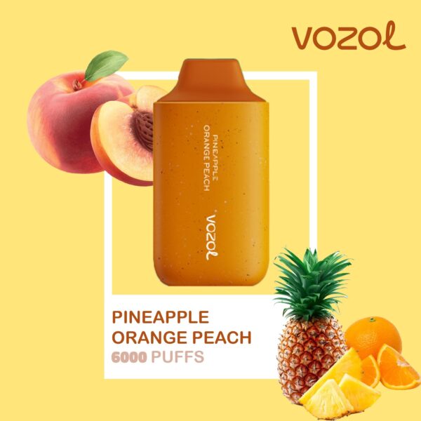 Vozol Star 6000 Pineapple Orange Peach - Türkiyenin Güvenilir Pod Mod ...